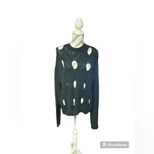 NWT BOUTIQUE DISTRESSED SWEATER